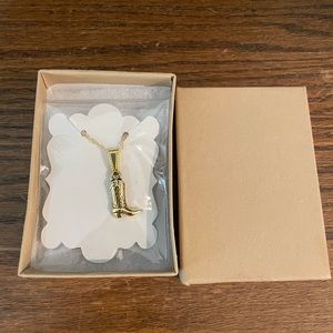 Cowboy boot necklace